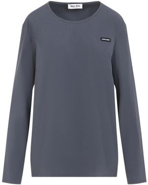Miu Miu Ematite Top - Blue
