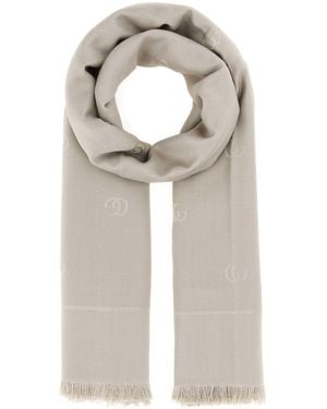 Gucci Dove Silk Blend Scarf - Grey