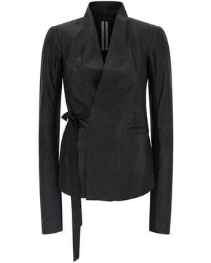 Rick Owens 'Hollywood' Leather Jacket - Black