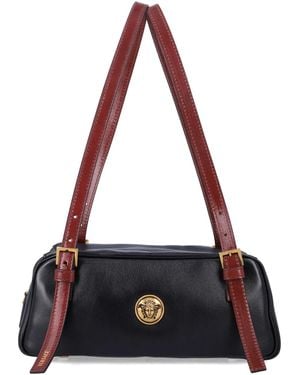 Versace Emblème Nappa Bowling Bag - Black