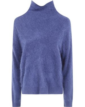 ABSOLUT CASHMERE "Solange" Turtle Neck Jumper - Blue