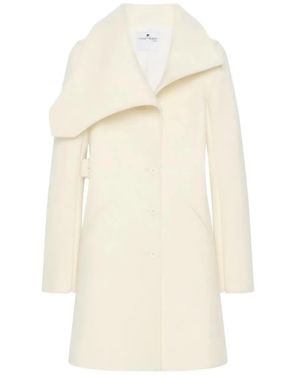 Courreges Courregès Asymmetrical Collar Coat - White