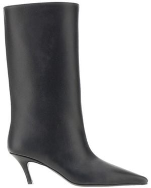 AMINA MUADDI Nappa Leather Fiona Boots - Black