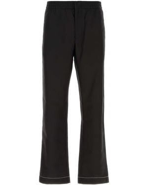 Prada Silk Pajama Pant - Black