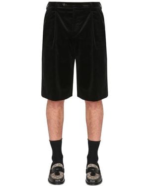 Gucci Stretch Velvet Shorts - Black