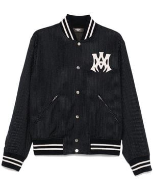 Amiri Classic Pinstripe Bomber Jacket For - Black
