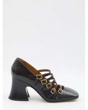 Chloé Janis Leather Court Shoes - White