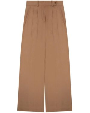 Alberta Ferretti Wide Leg Tailored Pants - Brown
