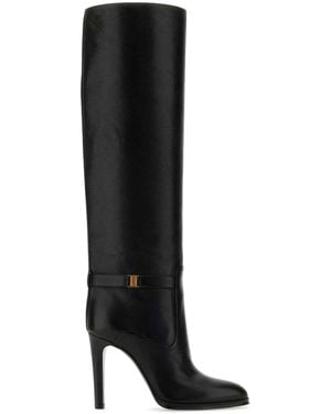 Saint Laurent Diane 100 Boot - Black
