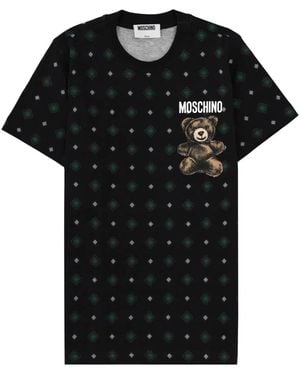 Moschino T-Shirt With Print - Black