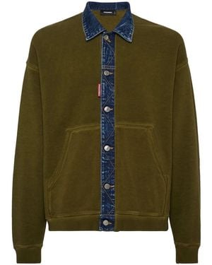 DSquared² Button-Down Sweatshirt - Green