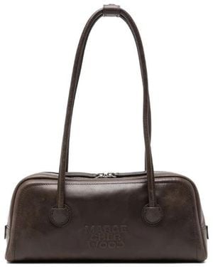 Marge Sherwood Dark Leather Bag - Black