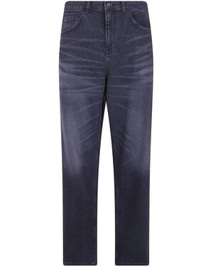 Les Deux Roi Washed Denim Jeans - Blue