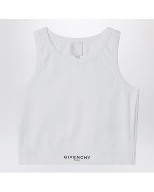 Givenchy Cropped Top With Logo - White