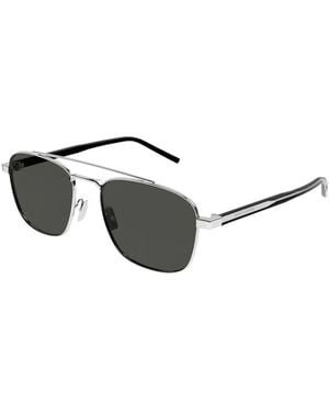 Saint Laurent Crystal Metal Sunglasses - Black