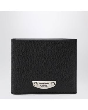 Balenciaga Le City Uptown Leather Wallet - Black