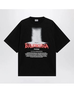 Balenciaga The Door Oversize T-Shirt - Black