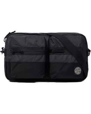 Stone Island Polyamide Messenger Bag - Black