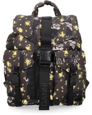 Ganni Zaino "Re-Tech" Con Logo - Black