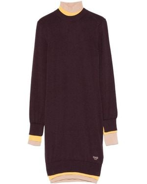 Fendi Polyamide Polyurethane Dress - Purple