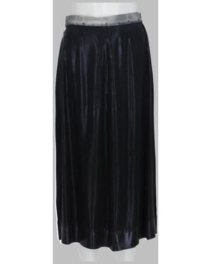 Maison Margiela Satin Midi Skirt - Black