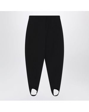 Loewe Stretch Woolblend Trousers - Black