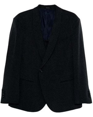 Giorgio Armani Viscose Cupro Suit - Blue