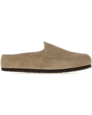 Birkenstock Amsterdam Wrapped Taupe, Suede Leather - Gray