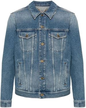 Golden Goose Cotton Stonewashed Denim Jacket - Blue