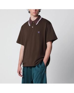 Needles Piqué Polo Shirt - Brown