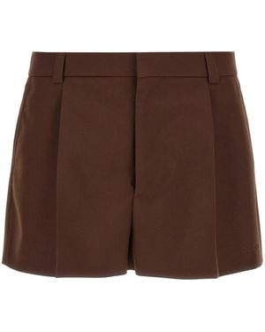 Gucci Wool Shorts - Brown