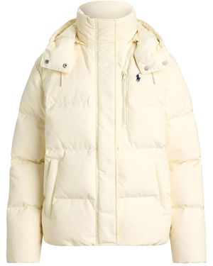 Polo Ralph Lauren Woven Puffer Coat - Natural