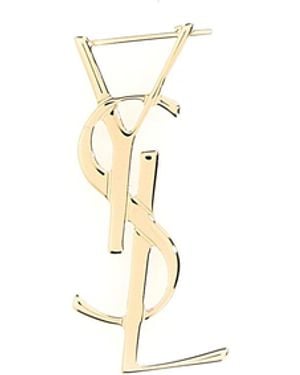 Saint Laurent Single Earring 'Cassandre' - White