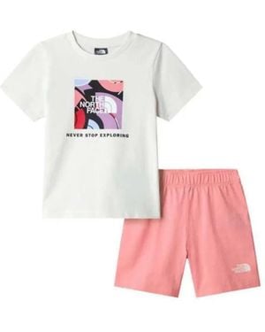 The North Face T-Shirt Set With Bermuda Shorts - Pink