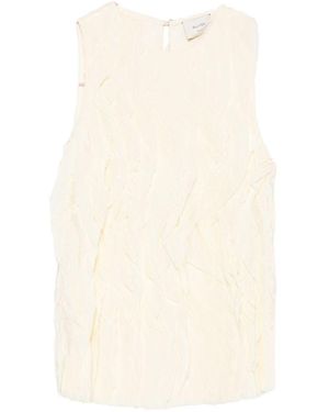Alysi Ruffled Top - White
