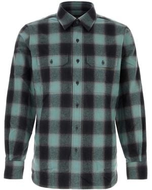 Tom Ford Brushed Check Military Fit Shirt - Multicolour