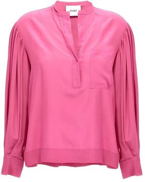 Nude Silk Bloshirt - Pink