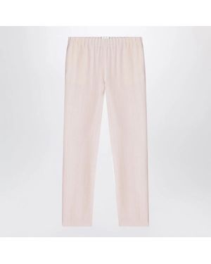 Loulou de Saison Light Wool-Blend Trousers - Pink