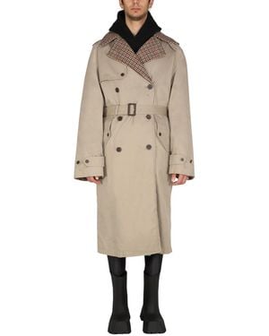 Balenciaga Reversible Trench Coat - Natural