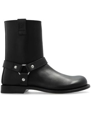 Loewe Campo Biker Boots - Black