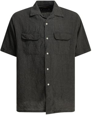 Beams Plus Casual Linen Shirt - Black