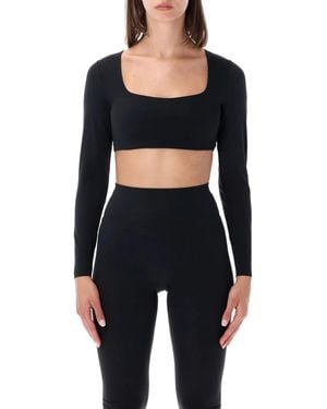 Nike Zenvy Long-Sleeve Sports Bra - Black