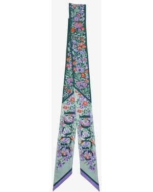Gucci Printed Silk Foulard - Blue
