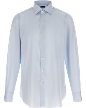 Finamore 1925 'Napoli Luigi' Shirt - Blue