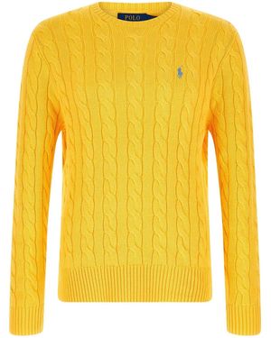 Polo Ralph Lauren Cotton Braided Jumper - Yellow