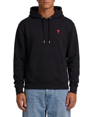 Ami Paris Ami De Coeur Hoodie - Black