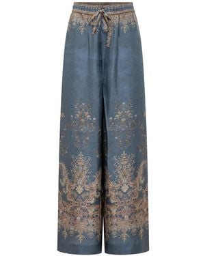 Zimmermann Pantaloni Valiant - Blue