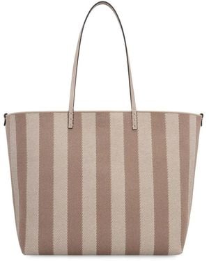 Fendi Roll Large Tote Bag - Brown