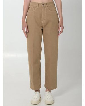 Celine Logo-Patch Boyfriend Jeans - Natural