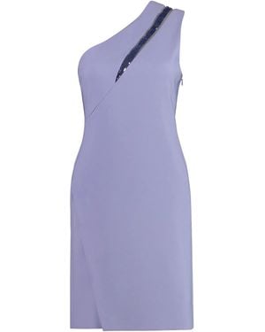 Genny One Shoulder Dress - Purple